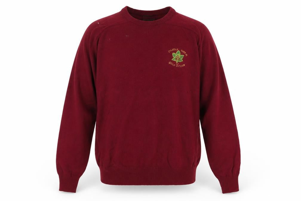 Mens UK Size XL Balmoral Red Pullover Jumper