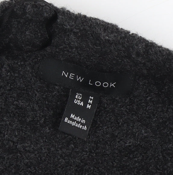 Womens UK Size M New Look Black Pullover Jumper