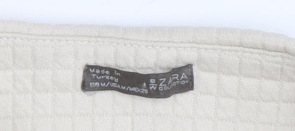 Womens UK Size M Zara Beige  Blouse