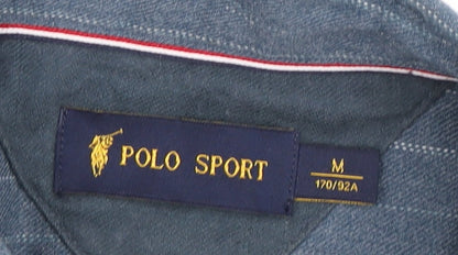 Polo Sport Men's Blue Striped Button-Up Shirt M