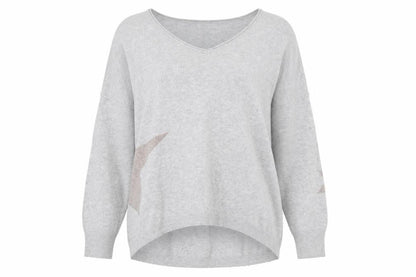 Womens UK Size 10 Mint Velvet Grey Pullover Jumper