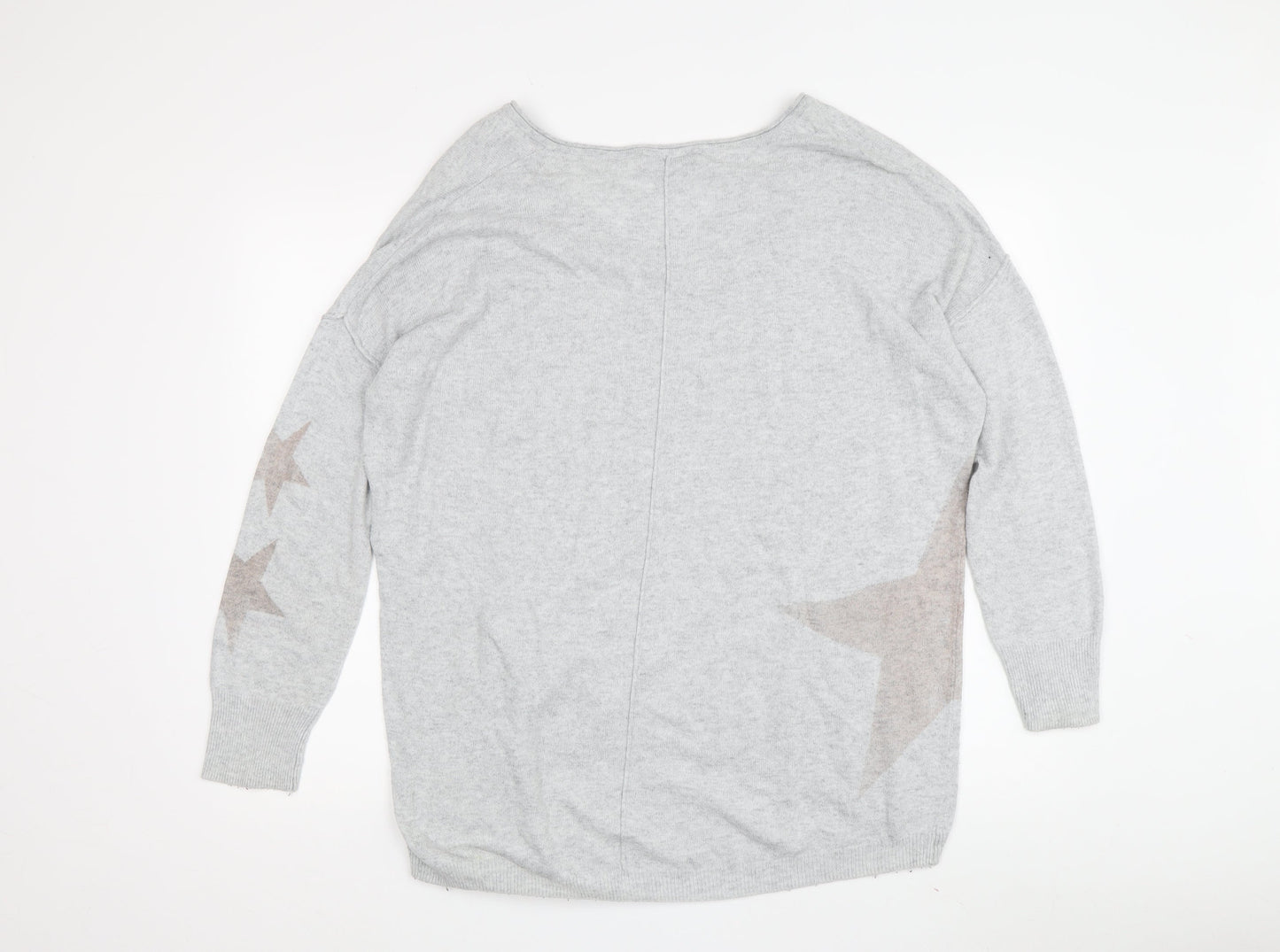 Womens UK Size 10 Mint Velvet Grey Pullover Jumper