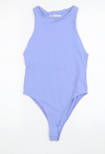 Zara Women's Blue Bodysuit Size S