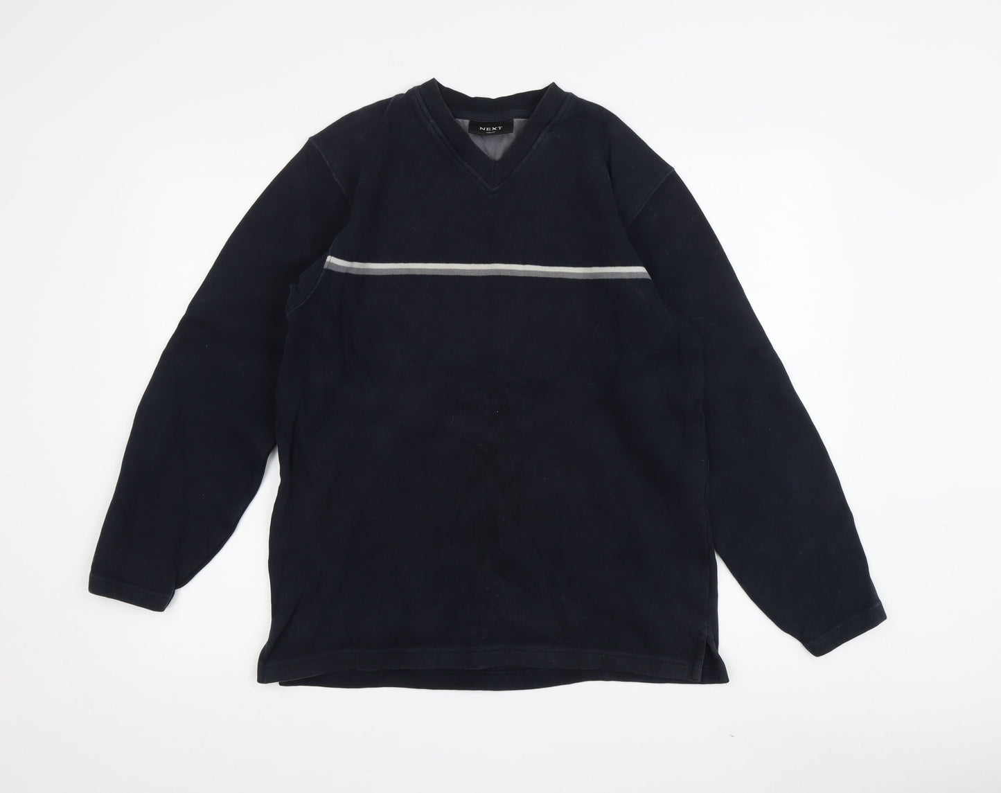 Mens UK Size M NEXT Black Pullover Sweatshirt