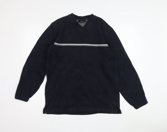 Mens UK Size M NEXT Black Pullover Sweatshirt