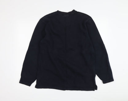 Mens UK Size M NEXT Black Pullover Sweatshirt