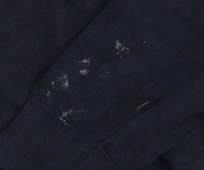 Marks and Spencer Men's Blue Cotton Pullover XL