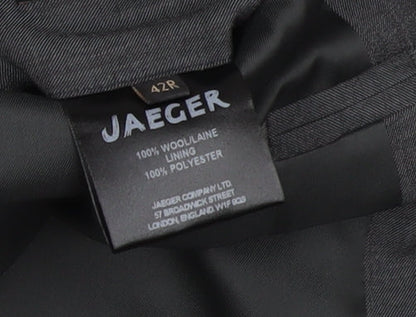 Mens UK Size 42 Jaeger Regular Black Suit Jacket