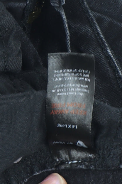 V by Very Women's Black Skinny Jeans Size 14 Tall