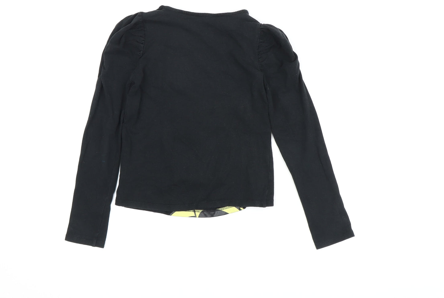 H&M Girls Black Minnie Mouse Long Sleeve T-Shirt Size 7-8