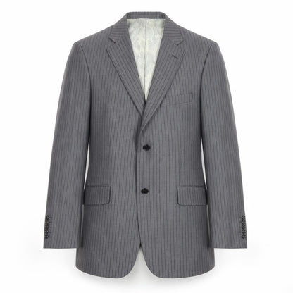 Steel & Jelly Men’s Grey Striped Blazer 40R