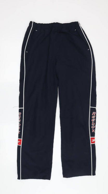 Reebok Boys Black Track Pants JXL Elastic Waist Sports