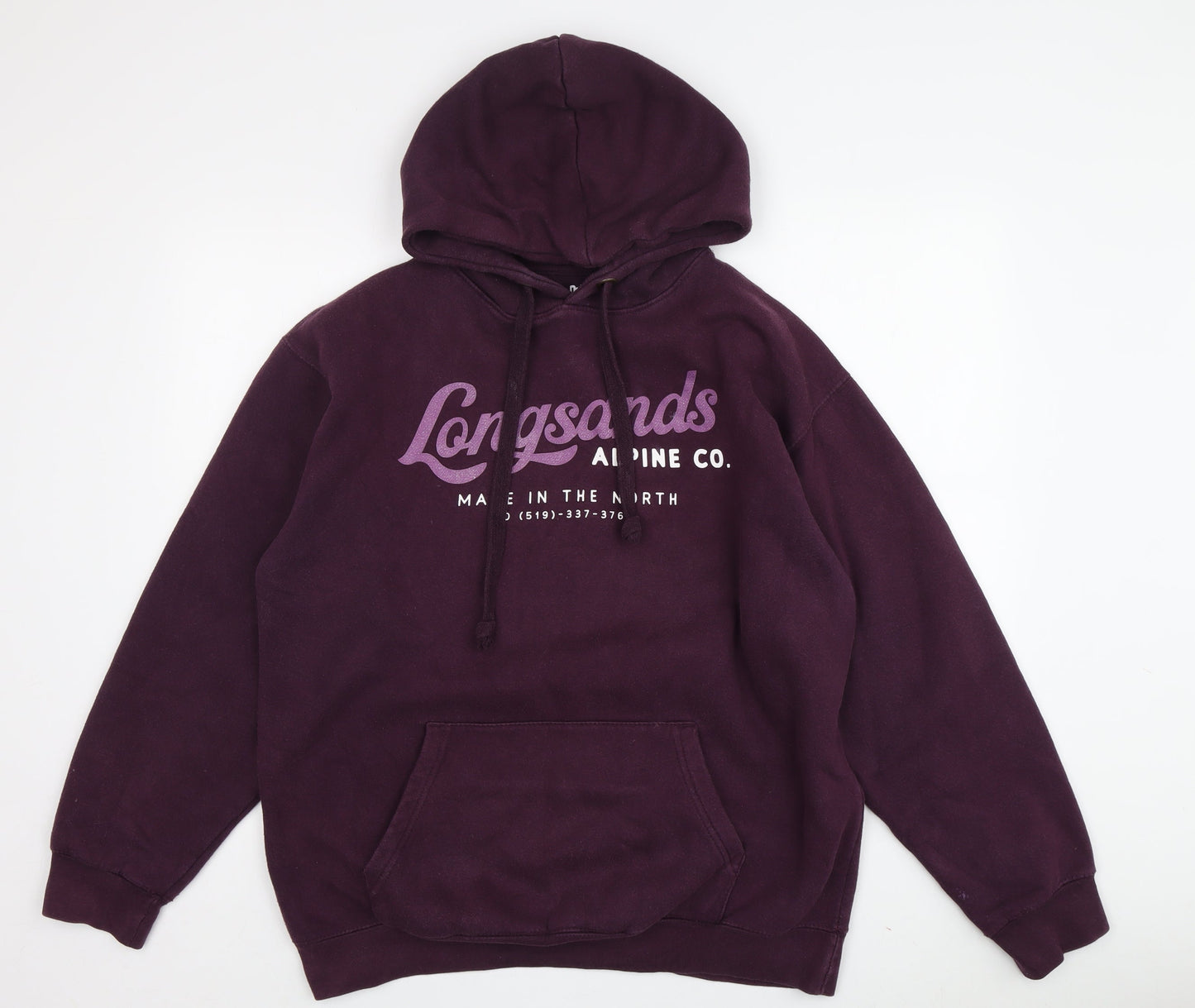 Longsands Alpine Co. Unisex Purple Hoodie L