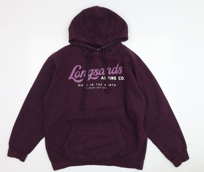Longsands Alpine Co. Unisex Purple Hoodie L