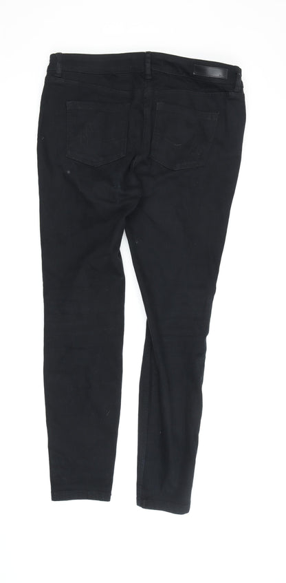 Next Women's Black Skinny Jeans Size 14 Mid Rise