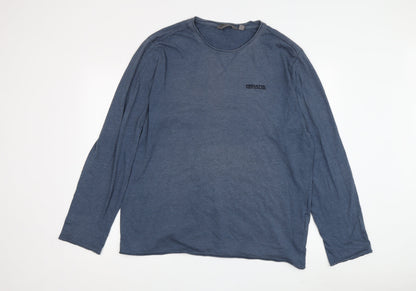 Regatta Men's Blue Long Sleeve Crew T-Shirt