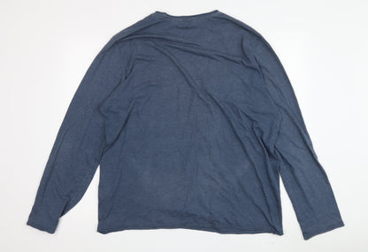 Regatta Men's Blue Long Sleeve Crew T-Shirt