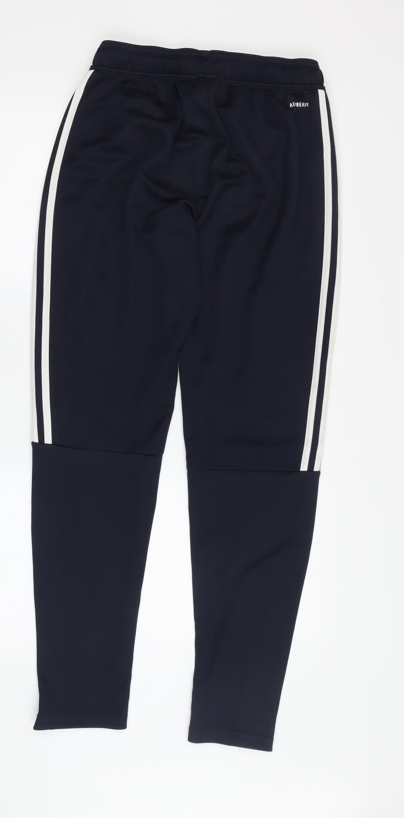 Adidas Boys Black Track Pants, Size S, Sportswear Essentials