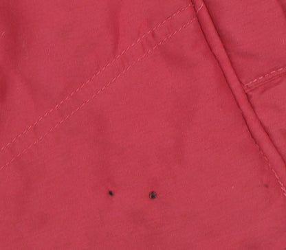 EWM Women's Red XL Waistcoat - Collared Full Zip