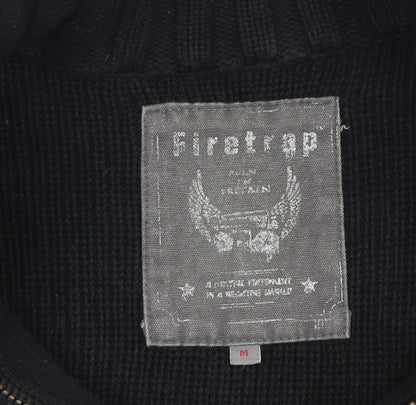 Mens UK Size M Firetrap Black Basic Jacket