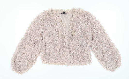 Womens UK Size M New Look Beige Pullover Jumper