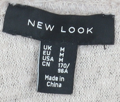 Womens UK Size M New Look Beige Pullover Jumper