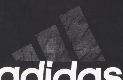 Adidas Women's Black XL T-Shirt, Short Sleeve, Cotton