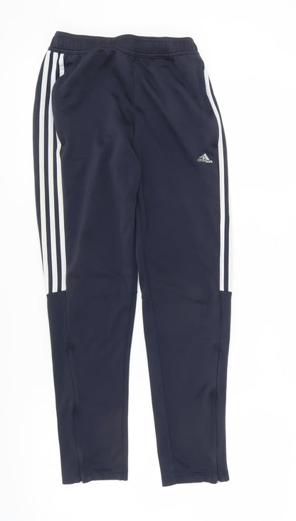 Adidas Boys Black Track Pants 13-14 Yrs Sportswear