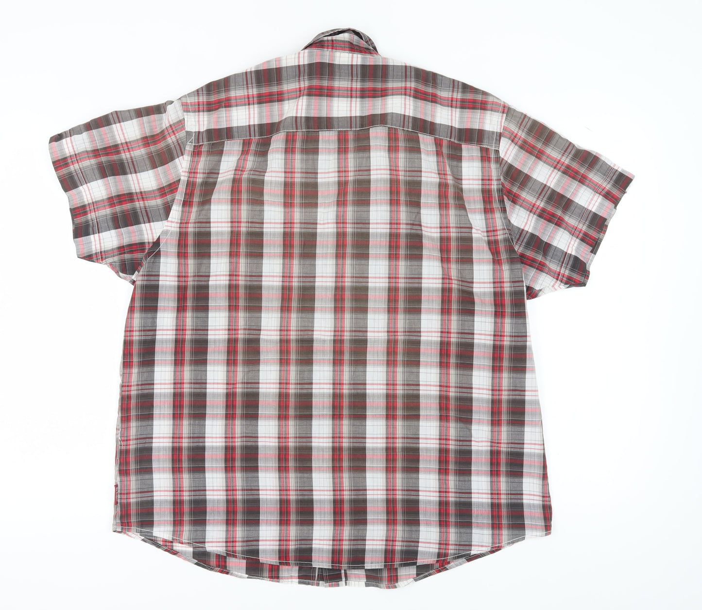 Lee Cooper Men's Multicoloured Plaid Button-Up Shirt XL