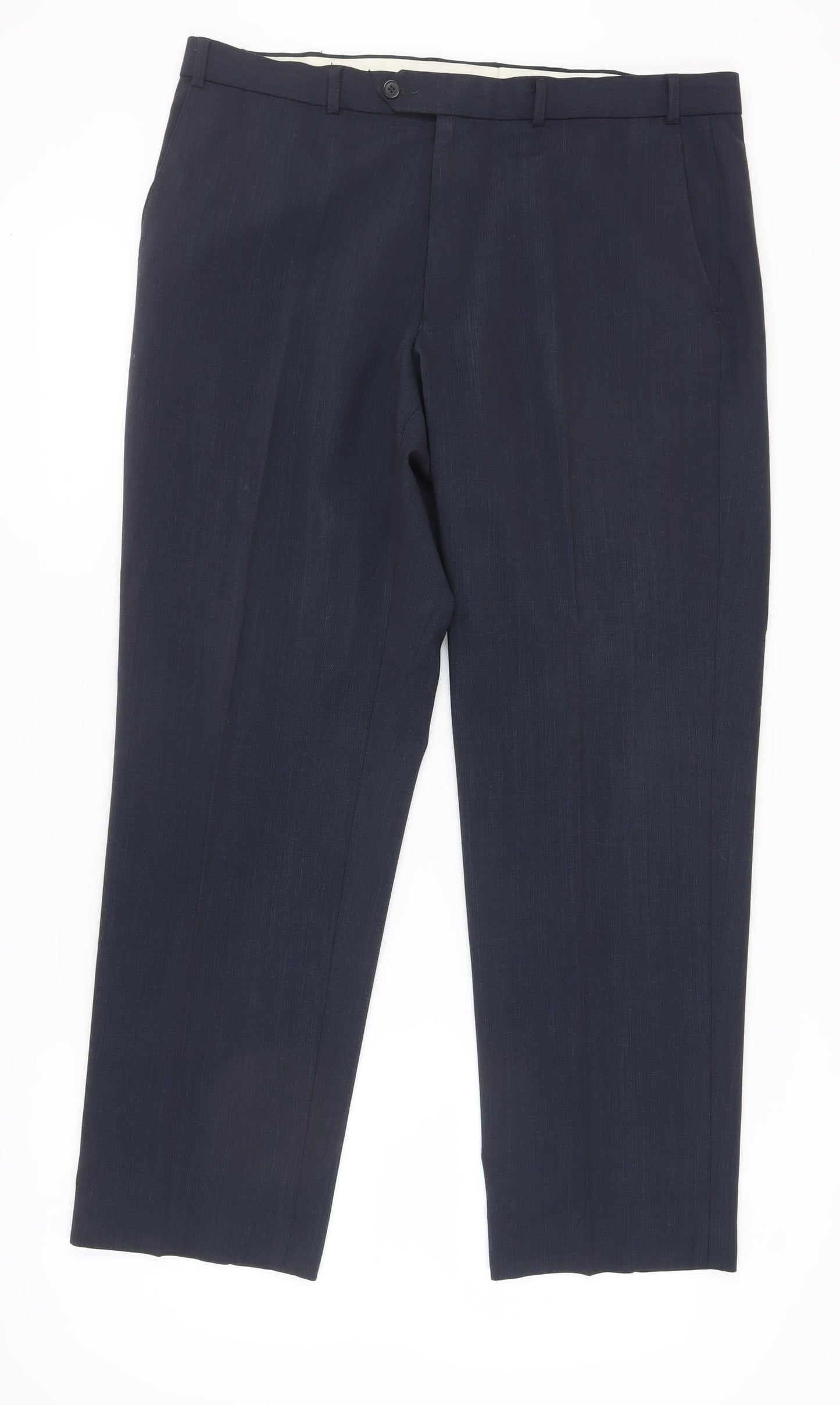 Marks and Spencer Men's Blue Dress Pants, Size M, 36W