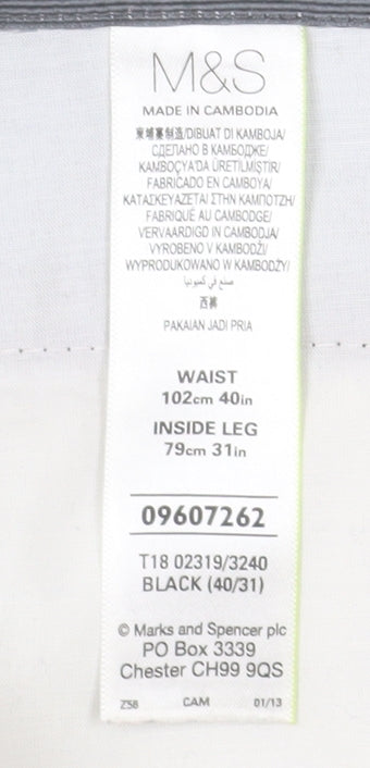 Marks & Spencer Men's Black Dress Pants Size 40