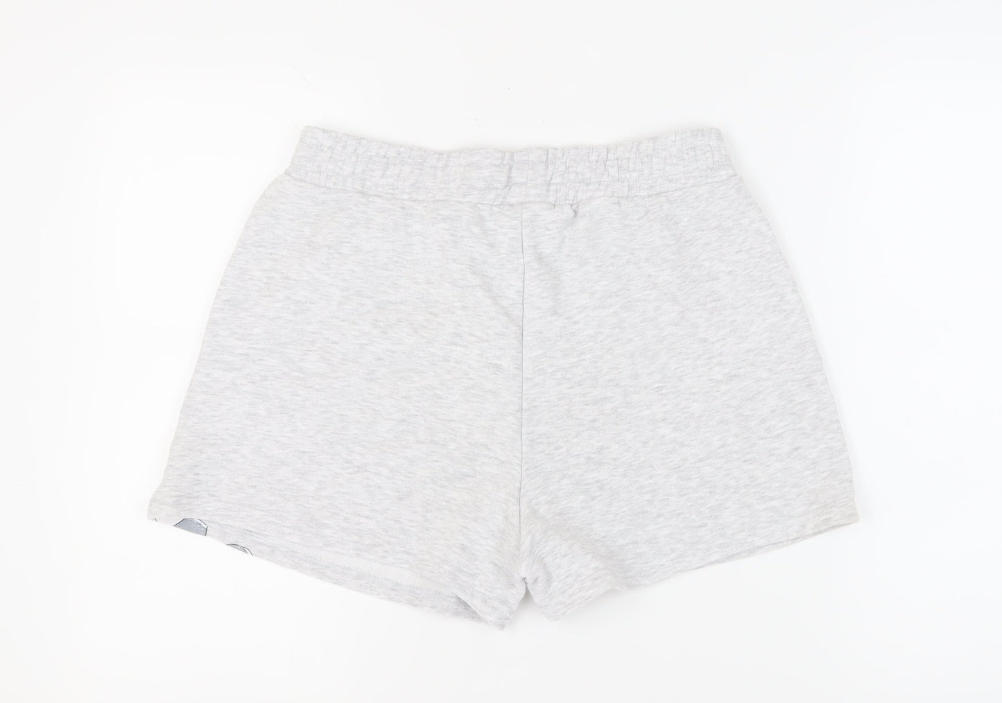 Primark Women's Grey Cartoon Sweat Shorts Size 12 Fun Casual