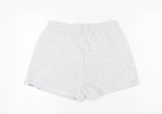 Primark Women's Grey Cartoon Sweat Shorts Size 12 Fun Casual