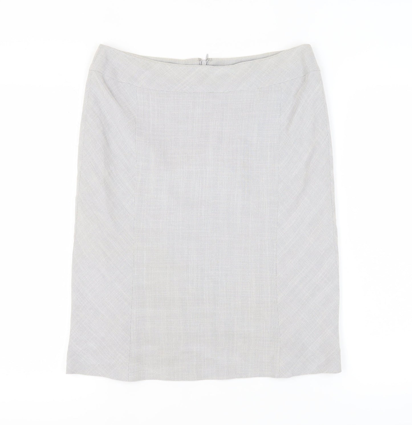 Precis Petite Women's Grey Pencil Skirt Size 12