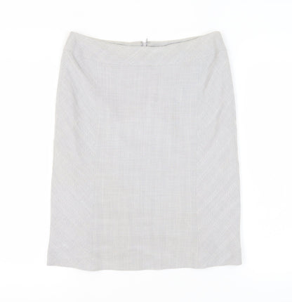Precis Petite Women's Grey Pencil Skirt Size 12