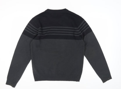 Kensington Dockside Black Striped Pullover Jumper L