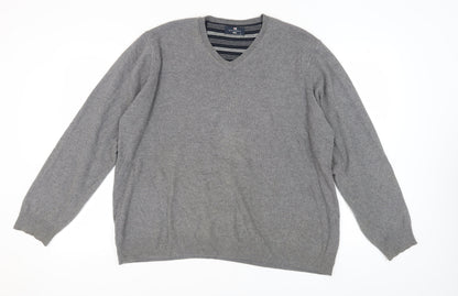Marks and Spencer Men's XL Grey Cotton Pullover Jumper