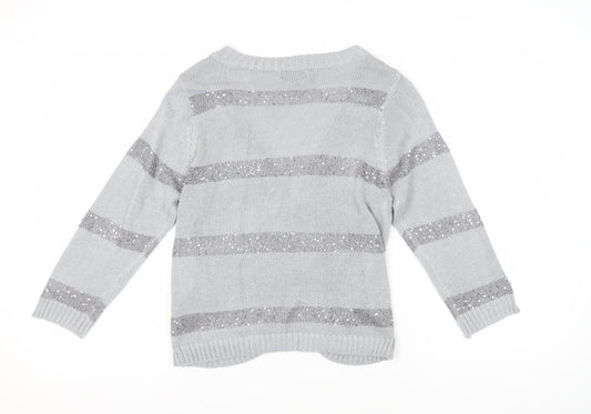Womens UK Size S Casamia Grey Cardigan Jumper