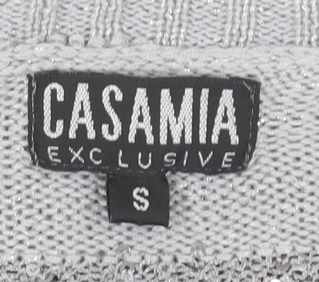 Womens UK Size S Casamia Grey Cardigan Jumper