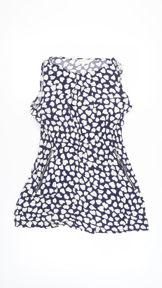 Apricot Women's Blue A-Line Sleeveless Dress