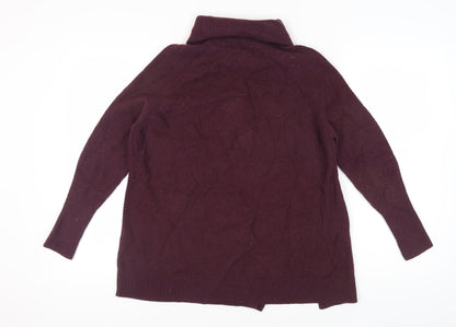 Warehouse Women's Purple Roll Neck Pullover Jumper Size 12