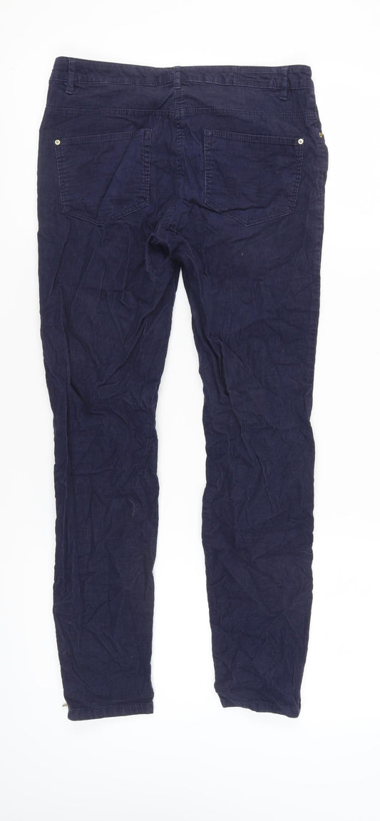 Womens UK Size 10 H&M Slim Fit  Blue Trousers