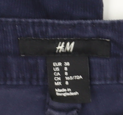 Womens UK Size 10 H&M Slim Fit  Blue Trousers