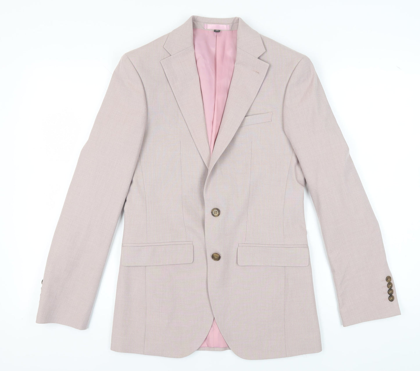 Mens UK Size 34 Marks and Spencer Regular Pink Suit Jacket