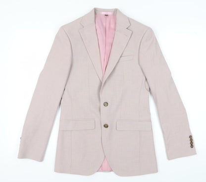 Mens UK Size 34 Marks and Spencer Regular Pink Suit Jacket