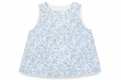Jessica Graaf Women's Blue Floral Sleeveless Tank XL