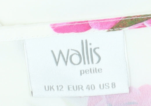 Womens UK Size 12 Wallis Multicoloured Tunic Blouse