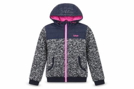 Lee Cooper Women's Blue Pink Bomber Jacket Size 10