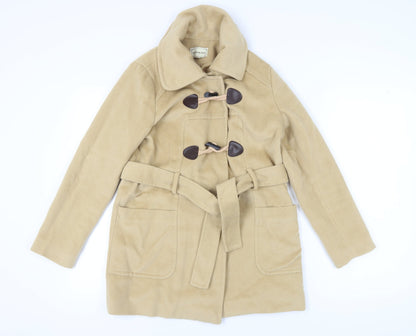 A More A More Beige Women's Belted Overcoat M
