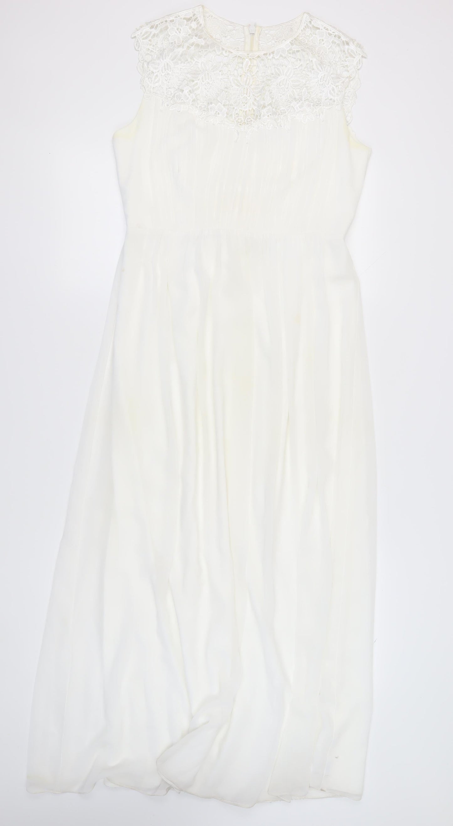Dorothy Perkins Women's Ivory A-Line Wedding Dress Size 14